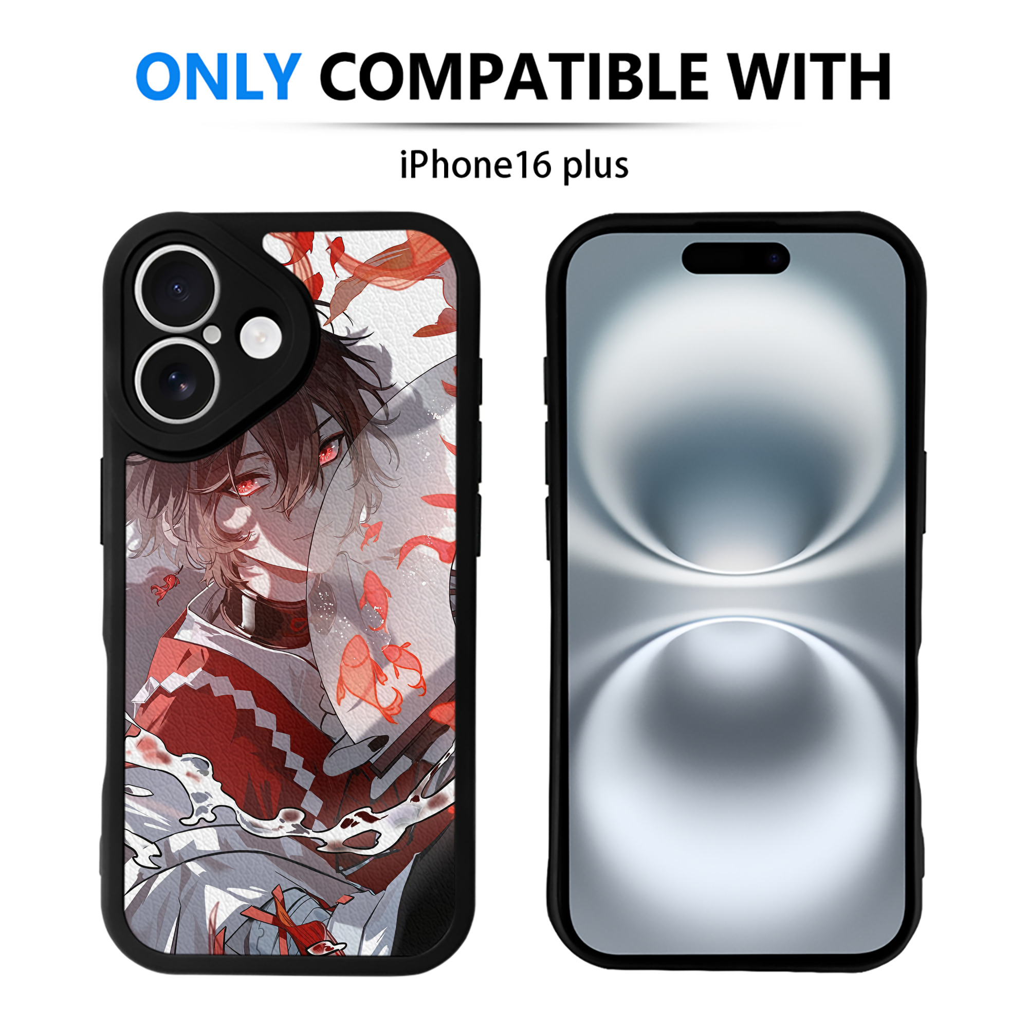 （画像用） 文豪ストレイドッグス Bungo Stray Dogs 【iPhone 16シリーズ対応】シリコンスマホケース（レザー調） 材質：シリコン
